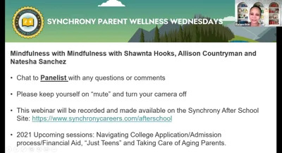 SYF Parent Wellness Wednesday Presents Mindfulness
